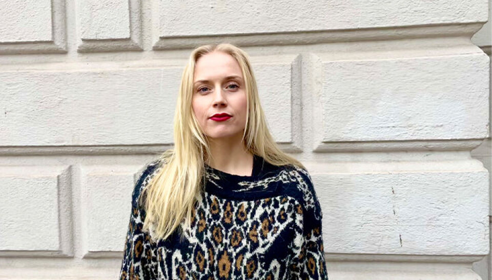 Hilma Olsson, förläggare på Hegas. Hilma Olsson, förläggare på Hegas.